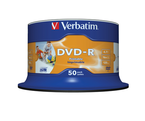 Bild von Verbatim 43533 DVD-Rohling 4,7 GB DVD-R 50 Stück(e)