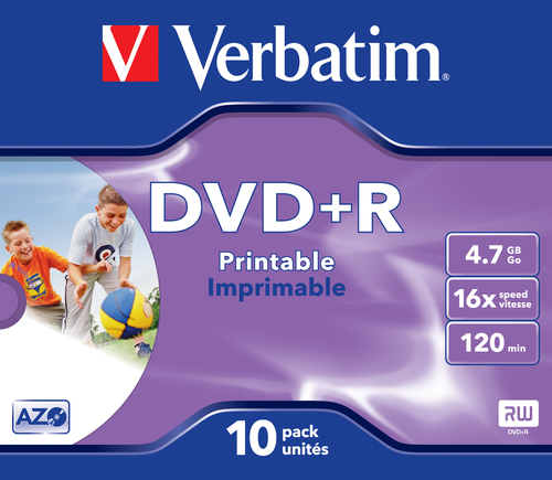 Bild von Verbatim 43508 DVD-Rohling 4,7 GB DVD+R 10 Stück(e)