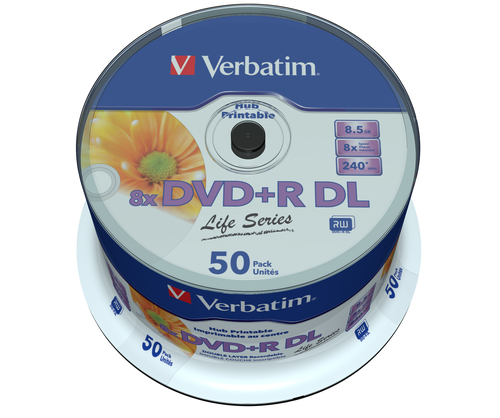 Bild von Verbatim 97693 DVD-Rohling 8,5 GB DVD+R DL 50 Stück(e)