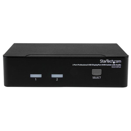 Bild von StarTech.com 2 Port DisplayPort USB KVM Switch - DisplayPort KVM Umschalter mit Audio