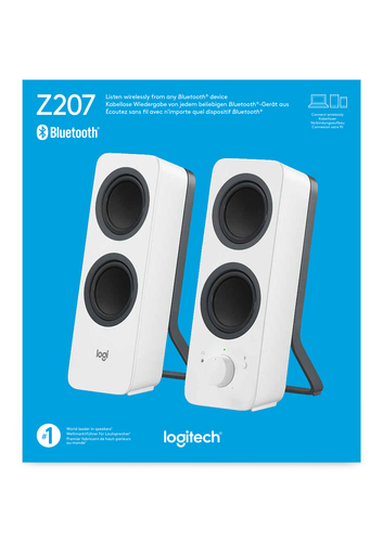 Bild von Logitech Z207 Weiß Verkabelt & Kabellos 5 W