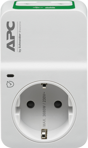 Bild von APC PM1WU2-GR Spannungsschutz Weiß 1 AC-Ausgänge 230 V
