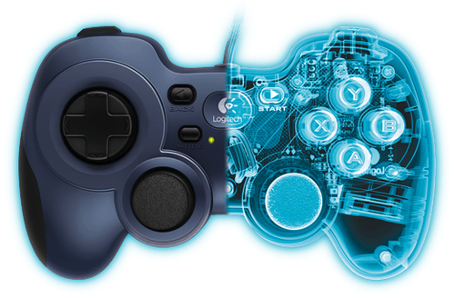 Bild von Logitech G F310 Schwarz, Blau USB 2.0 Gamepad Analog / Digital PC