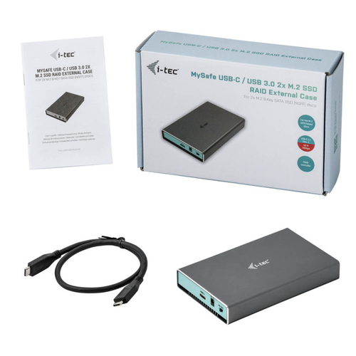 Bild von i-tec MySafe USB 3.0 / USB-C 3.1 Gen. 2, externes Gehäuse