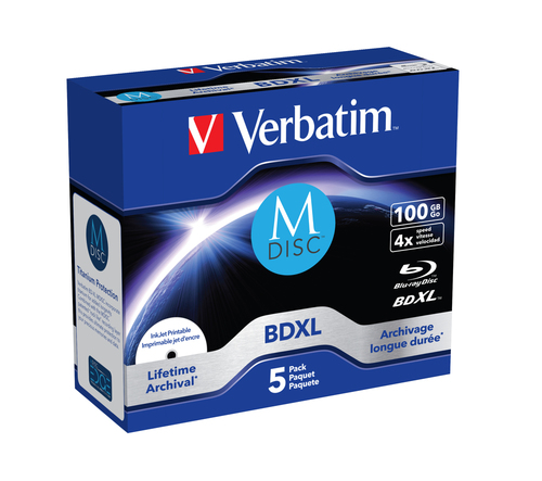 Bild von Verbatim 43834 Leere Blu-Ray Disc BDXL 100 GB 5 Stück(e)