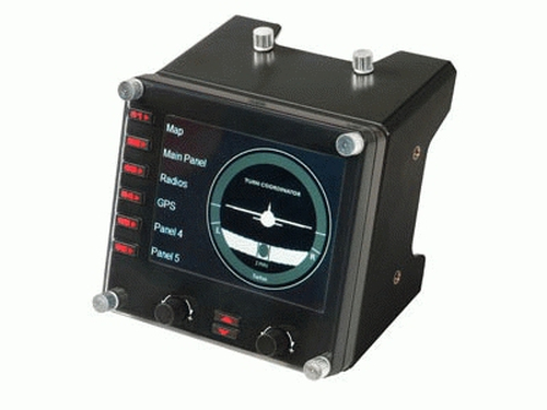Bild von Logitech G Flight Instrument Panel Schwarz USB 2.0 Flugsimulation Analog / Digital PC