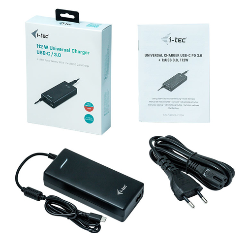 Bild von i-tec Universal Charger USB-C PD 3.0 + 1x USB 3.0, 112 W
