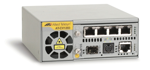 Bild von Allied Telesis AT-CV1203, FCC Class A, EN55022 Class A, VCCI Class A, C-Tick, CE, 280 g, 46 x 200 x 100 mm