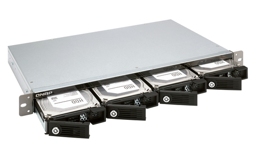 Bild von QNAP TR-004U Speicherlaufwerksgehäuse HDD / SSD-Gehäuse Schwarz, Grau 2.5/3.5 Zoll