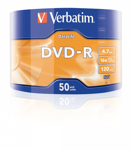 Bild von Verbatim 43791 DVD-Rohling 4,7 GB DVD-R 50 Stück(e)