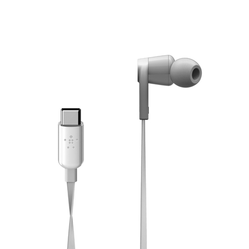 Bild von Belkin ROCKSTAR Kopfhörer Kabelgebunden im Ohr Anrufe/Musik USB Typ-C Weiß