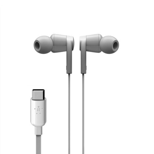 Bild von Belkin ROCKSTAR Kopfhörer Kabelgebunden im Ohr Anrufe/Musik USB Typ-C Weiß