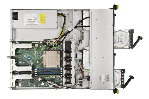 Bild von Fujitsu PRIMERGY RX1330 M4 Intel C246 LGA 1151 (Socket H4) Rack (1U) Schwarz, Grau