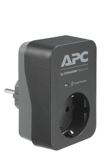 Bild von APC PME1WB-GR Spannungsschutz Schwarz, Grau 1 AC-Ausgänge 230 V