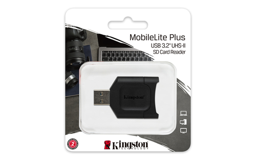 Bild von Kingston Technology MobileLite Plus Kartenleser USB 3.2 Gen 1 (3.1 Gen 1) Type-A Schwarz