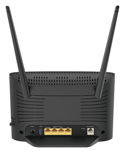 Bild von D-Link DSL-3788 WLAN-Router Gigabit Ethernet Dual-Band (2,4 GHz/5 GHz) 4G Schwarz