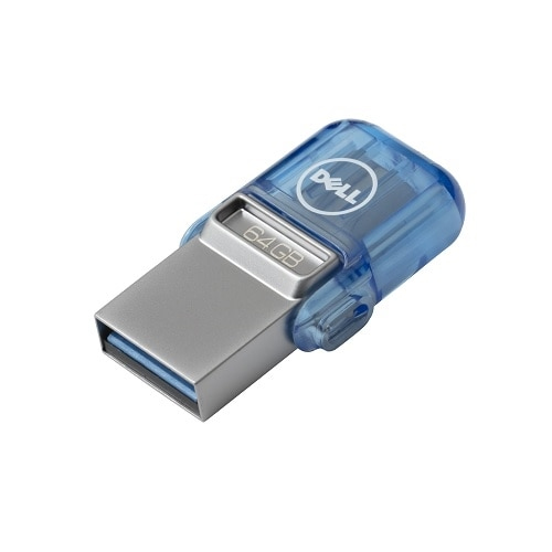 Bild von DELL AB135418 USB-Stick 64 GB USB Type-A / USB Type-C 3.2 Gen 1 (3.1 Gen 1) Blau, Silber