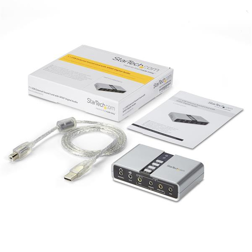 Bild von StarTech.com USB Soundbox 7.1 Adapter - externe USB Soundkarte mit SPDIF Didital Audio