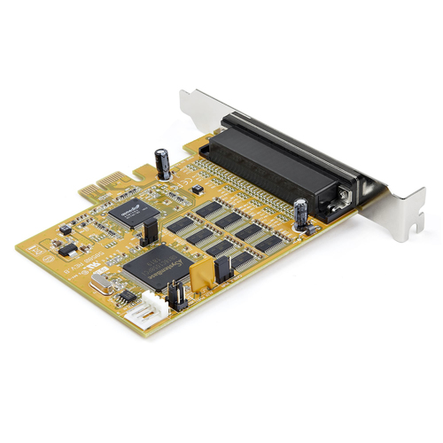 Bild von StarTech.com 8 Port PCI Express Karte - PCIe RS232 Erweiterungskarte - 16C1050 UART - Multiport DB9 Controller / serial adapter card - 15 kV ESD-Schutz - Windows & Linux