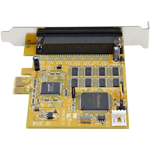 Bild von StarTech.com 8 Port PCI Express Karte - PCIe RS232 Erweiterungskarte - 16C1050 UART - Multiport DB9 Controller / serial adapter card - 15 kV ESD-Schutz - Windows & Linux