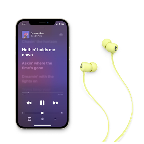 Bild von Apple Beats Flex Kopfhörer Kabellos im Ohr, Nackenband Bluetooth Gelb