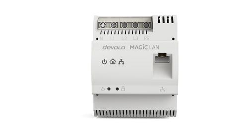 Bild von Devolo Magic 2 LAN DINrail 2400 Mbit/s Eingebauter Ethernet-Anschluss Weiß 1 Stück(e)