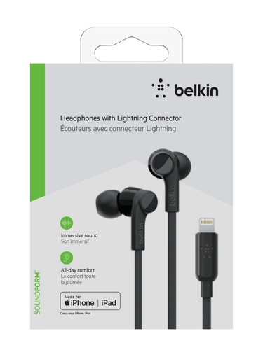 Bild von Belkin Rockstar Kopfhörer Kabelgebunden im Ohr Anrufe/Musik Schwarz