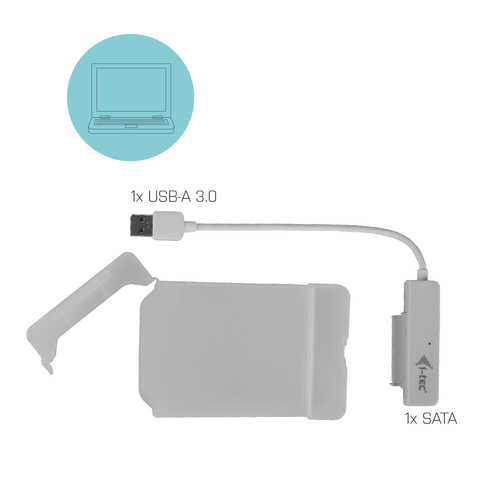 Bild von i-tec MySafe USB 3.0 Easy 2.5&quot; External Case – White
