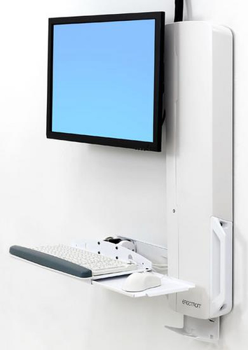 Bild von Ergotron 61-081-062 Flachbildschirm-Tischhalterung 61 cm (24 Zoll) Weiß Wand