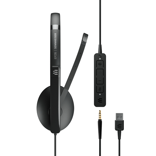 Bild von EPOS | SENNHEISER ADAPT 135T USB II, Kabelgebunden, Büro/Callcenter, 20 - 20000 Hz, 107 g, Kopfhörer, Schwarz