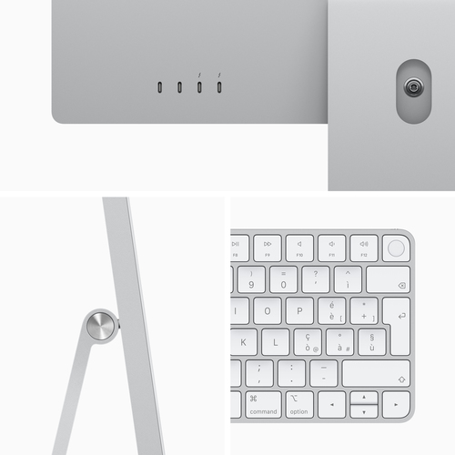 Bild von Apple iMac Apple M 61 cm (24 Zoll) 4480 x 2520 Pixel 8 GB 512 GB SSD All-in-One-PC macOS Big Sur Wi-Fi 6 (802.11ax) Silber