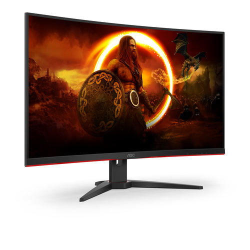 Bild von AOC G2 CQ32G2SE/BK LED display 80 cm (31.5 Zoll) 2560 x 1440 Pixel 2K Ultra HD Schwarz, Rot