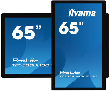 Bild von iiyama TF6539UHSC-B1AG Signage-Display Interaktiver Flachbildschirm 165,1 cm (65 Zoll) LCD 500 cd/m² 4K Ultra HD Schwarz Touchscreen