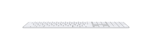 Bild von Apple Magic Tastatur USB + Bluetooth AZERTY Französisch Aluminium, Weiß