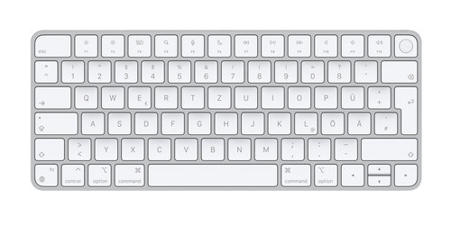 Bild von Apple Magic Keyboard Tastatur Bluetooth QWERTZ Deutsch Weiß