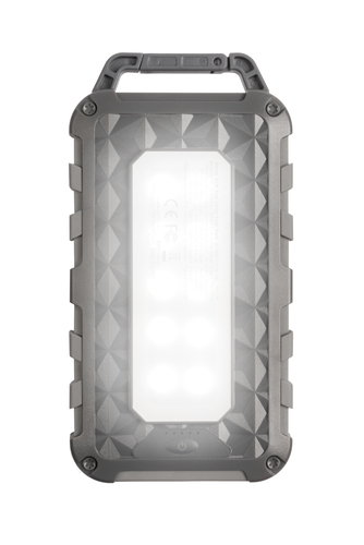 Bild von Xtorm 20W Fuel Series Solar Charger 10.000 inkl. 20W USB-C PD & 2x USB 3.0, 1,2W Solarmodul, Taschenlampe, spritzwassergeschützt, Grau/Dunkelgrau