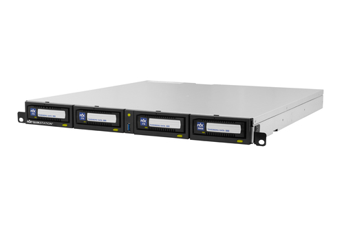 Bild von Overland-Tandberg RDX QuikStation 4 RM, 4-Bay, 4x 1Gb Ethernet, Wechselplatten Array, 1U rackmount
