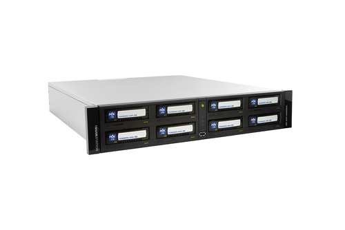 Bild von Overland-Tandberg RDX QuikStation 8 RM, 8-Bay, 2x 10Gb Ethernet, Wechselplatten Array, 2U rackmount