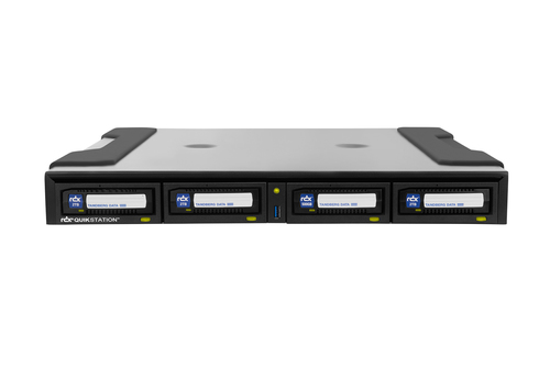 Bild von Overland-Tandberg RDX QuikStation 4 DT, 4-Bay, 4x 1Gb Ethernet, Wechselplatten Array, 1U Desktop