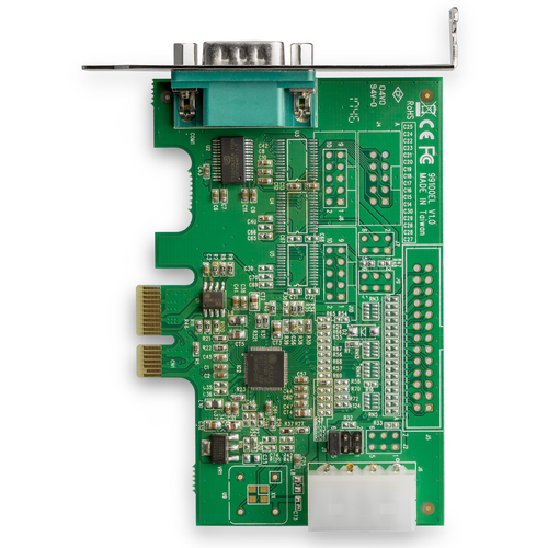 Bild von StarTech.com 4 Port Serielle PCI Express RS232 Adapter Karte - PCIe RS232 Serielle Host Controller Karte - PCIe auf Serielle DB9 Karte - 16950 UART - Erweiterungskarte - Windows & Linux