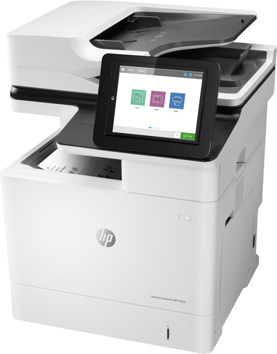 Bild von HP LaserJet Enterprise M636fh MFP, Drucken, Kopieren, Scannen, Faxen, Scannen in E-Mail; beidseitiger Druck; ADF für 150 Blatt; hohe Sicherheit