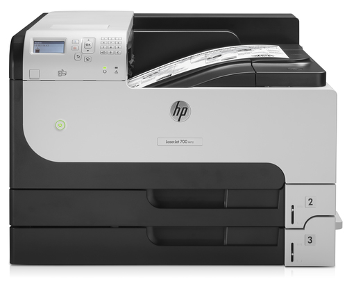 Bild von HP LaserJet Enterprise 700 M712dn Drucker, Drucken, USB-Druck über Vorderseite; Beidseitiger Druck