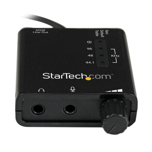 Bild von StarTech.com USB Audio Adapter - Externe USB Soundkarte mit SPDIF Digital Audio und Stero Mic - Schwarz