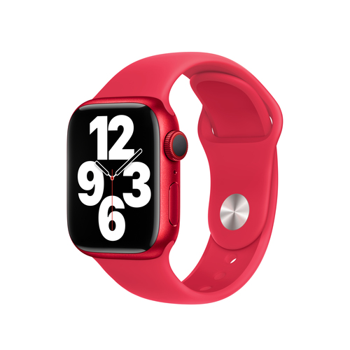 Bild von Apple MP6Y3ZM/A Smart Wearable Accessoire Band Rot Fluor-Elastomer