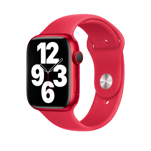 Bild von Apple MP7J3ZM/A Smart Wearable Accessoire Band Rot Fluor-Elastomer