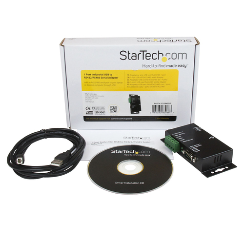 Bild von StarTech.com USB 2.0 auf Seriell Adapter - USB zu RS422 / 485 Industrieller Schnittstellen-Konverter
