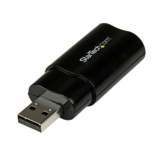 Bild von StarTech.com USB Audio Adapter - Externe USB Soundkarte - Schwarz