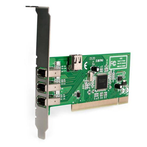 Bild von StarTech.com 4 Port 1394a FireWire PCI Schnittstellenkarte - 3x extern 1x intern