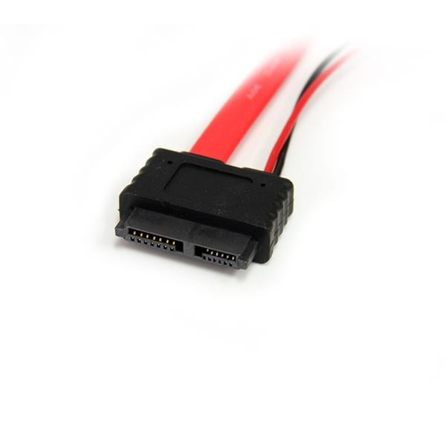 Bild von StarTech.com 30 cm Slimline SATA auf SATA mit LP4-Stromkabel / Adapter