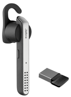 Bild von Jabra Stealth UC (MS) Kopfhörer Kabellos im Ohr, Ohrbügel Anrufe/Musik Mikro-USB Bluetooth Schwarz, Grau